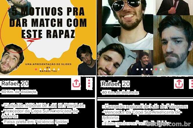 Este é um dos tops perfis do Tinder que você vai encontrar