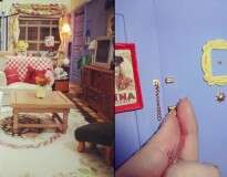Brasileira recria apartamento de “Friends” em miniatura