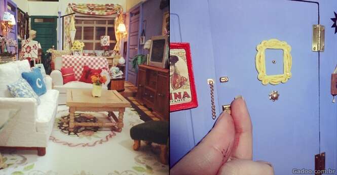 Brasileira recria apartamento de “Friends” em miniatura