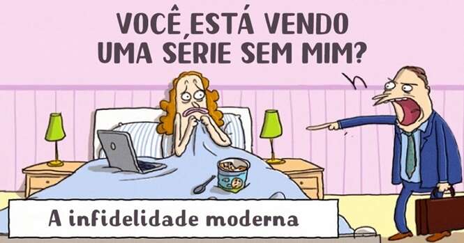 Comics ilustrando ironicamente o mundo moderno