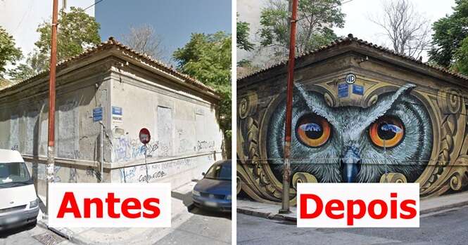 Antes e depois: 10 inacreditáveis transformações através da arte de rua