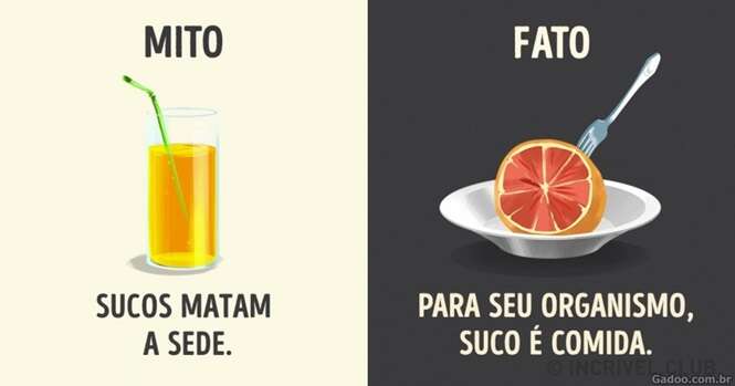 Mitos sobre bebidas