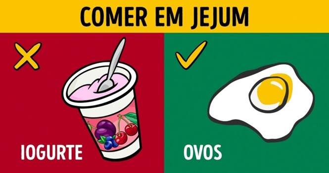 Guia traz os alimentos que podemos e os que não podemos comer em jejum