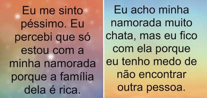 Razões não relacionadas ao amor pelas quais homens estão com suas namoradas