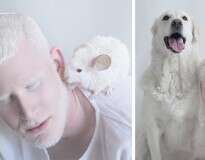 Sessão de imagens mostra a beleza de pessoas albinas