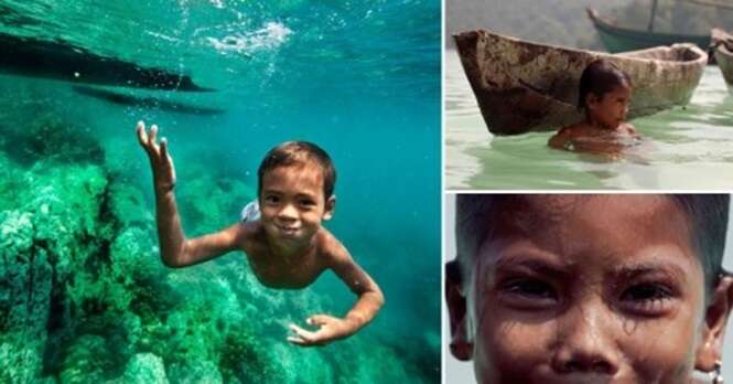 As crianças dessa tribo têm a capacidade de enxergar perfeitamente debaixo d'água