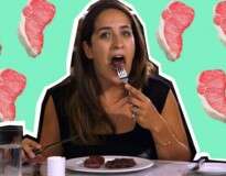 Vídeo: vegetariana come carne depois de 22 anos e não esconde sua satisfação