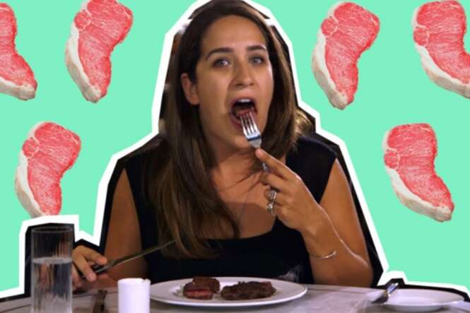 Vídeo: vegetariana come carne depois de 22 anos e não esconde sua satisfação