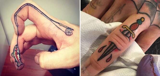 Tatuagens que deixarão seus dedos mais divertidos
