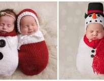 15 fotos adoráveis de recém-nascidos que estão prontos para seu primeiro Natal