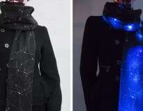 Esses lindos cachecóis de LED acrescentam um maravilhoso céu estrelado ao seu look