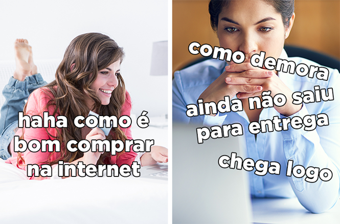 Imagens mostrando as diferenças entre quem tem paciência e você