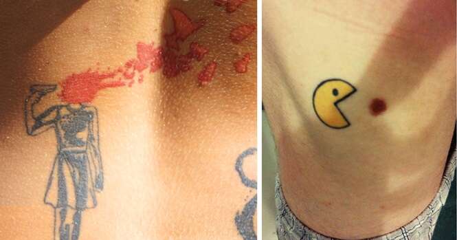 Marcas de nascença genialmente transformadas com a ajuda de tatuagens