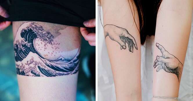 Tatuagens incríveis inspiradas em arte que você vai querer fazer