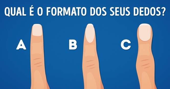 Descubra o que o formato dos seus dedos revela sobre você