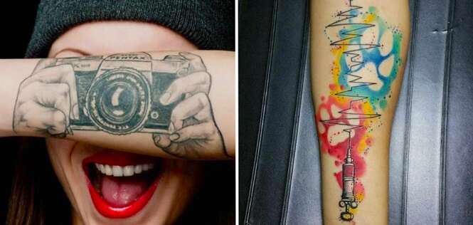 Tatuagens incríveis inspiradas em profissões