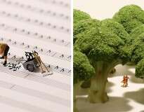 Artista japonês cria incríveis cenas em miniatura para calendário