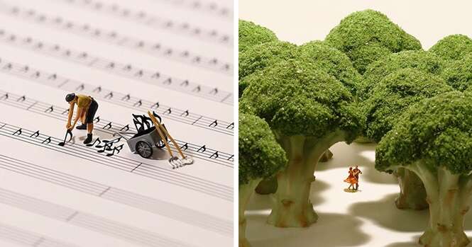 Artista japonês cria incríveis cenas em miniatura para calendário