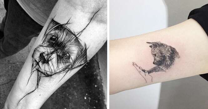 As melhores ideias de tatuagens inspiradas em cachorros que você vai ver na vida