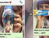 Jovem criativa arrasa na declaração usando itens de supermercado