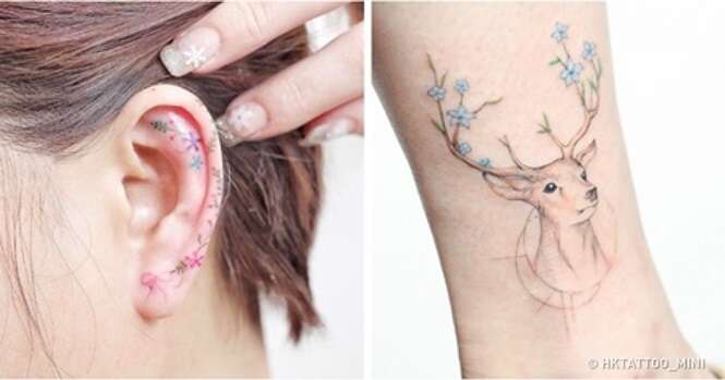 Tatuagens sutis incrivelmente femininas