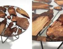 Essa mesa é feita com madeira de 50 mil anos de idade