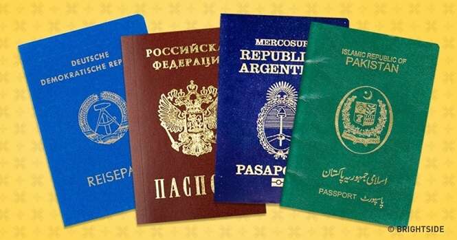 Há somente 4 cores de passaporte no mundo, e esta é a razão