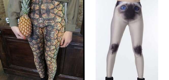 Leggings das mais bizarramente confusas que você já viu