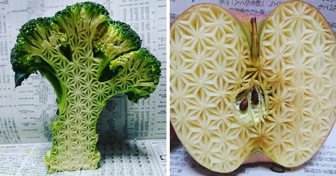 Artes incríveis feitas em comida por talentoso artista japonês