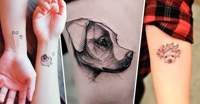 Tatuagens que quem é louco por cachorro vai querer fazer