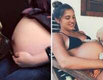 19 imagens comoventes de cachorros esperando o nascimento de bebês