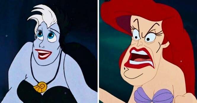 E se vilões e heróis da Disney tivessem seus rostos trocados?