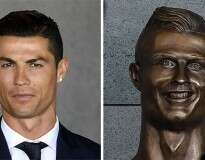 14 das mais engraçadas reações à nova estátua de Cristiano Ronaldo