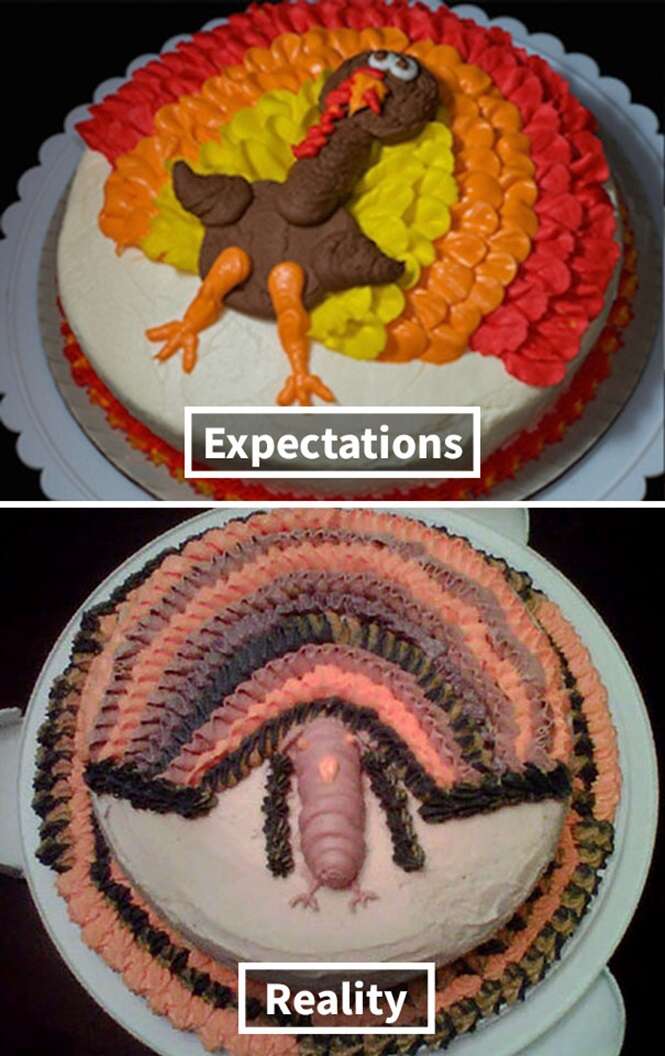 Expectativa X Realidade em bolos