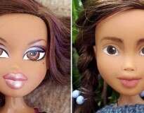 Como fica o visual de bonecas sem maquiagem