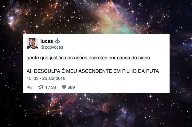 Tuítes que vão deixar irado quem é louco por signos