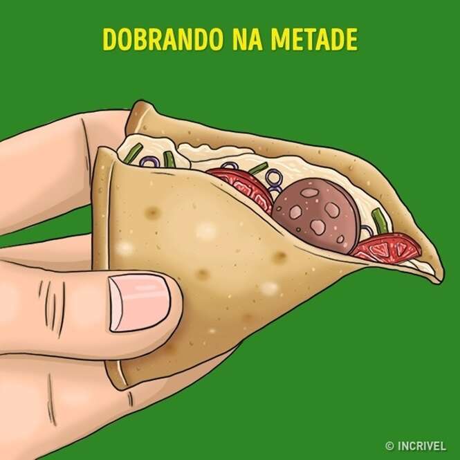 Entenda como a forma que você come pizza determina sua personalidade