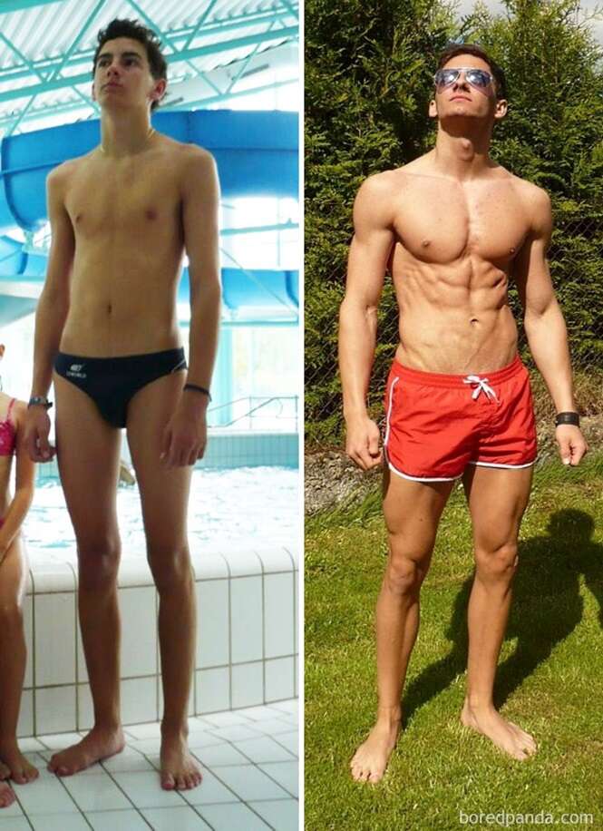 Antes e depois inacreditáveis mostrando transformações de pessoas que decidiram entrar em forma