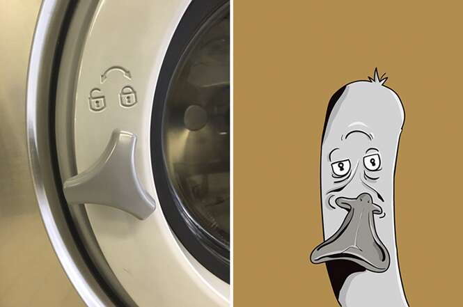 Desenhos divertidos criados por artista que tem pareidolia