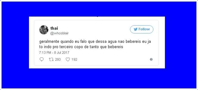 Pessoas completamente hidratadas com “águas” que não beberiam nunquinha