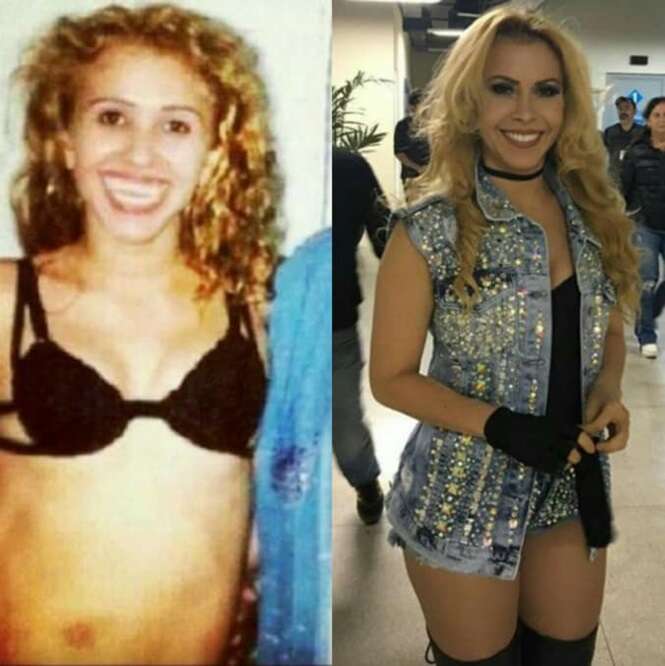 Famosos antes e após a contaminação pelo rycka vírus