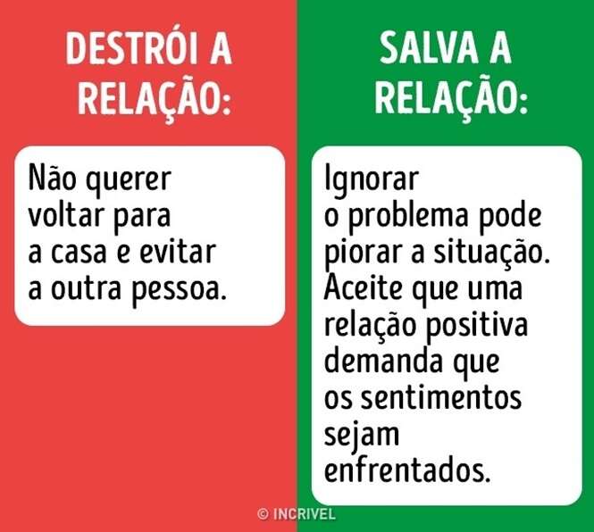 Formas de salvar a relação