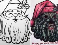 Isto é o que acontece quando adultos pegam livros infantis para colorir