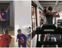 16 fotos do ator Chris Hemsworth com os filhos que tornarão seu dia melhor