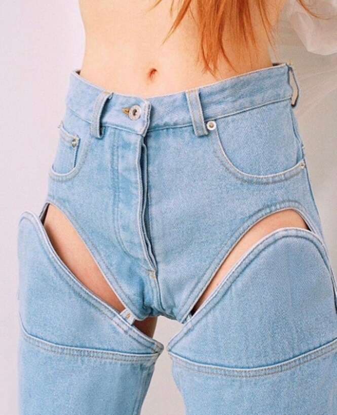 Jeans que nem todo mundo teria coragem de usar