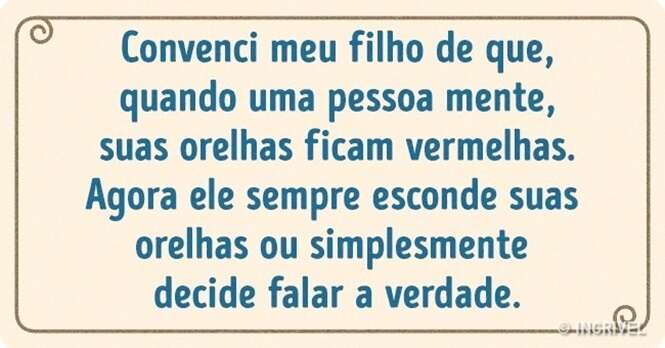 Pais espertos e seus truques para lidar com os filhos