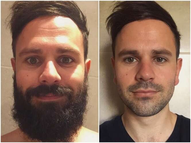 Homens que mudaram drasticamente após fazerem a barba