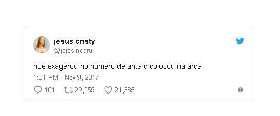 Tuítes que fizeram mais de 10 mil pessoas rirem bastante