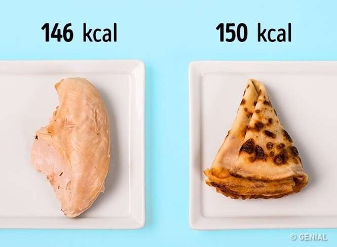 Comparações de alimentos para acabar com a sua paranoia na dieta