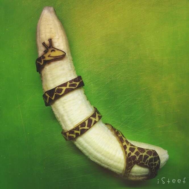 Obras de arte criadas com bananas